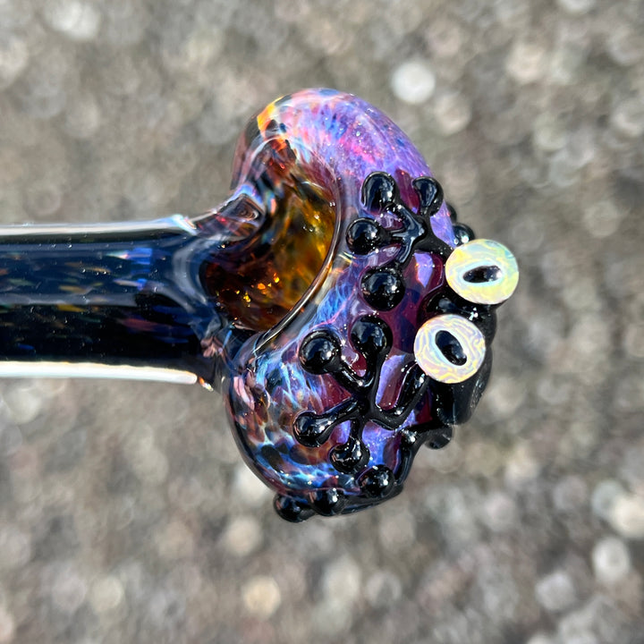 Purple Magic Frog Spoon Glass Pipe Beezy Glass   