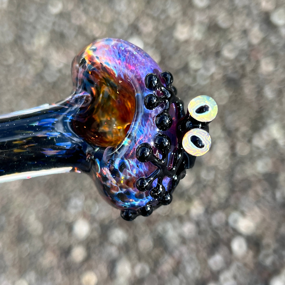 Purple Magic Frog Spoon Glass Pipe Beezy Glass   