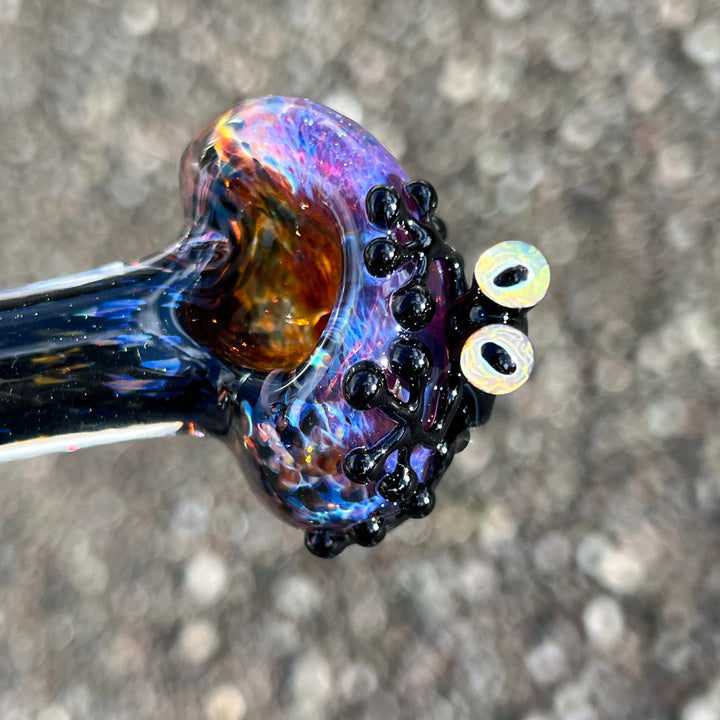 Purple Magic Frog Spoon Glass Pipe Beezy Glass   