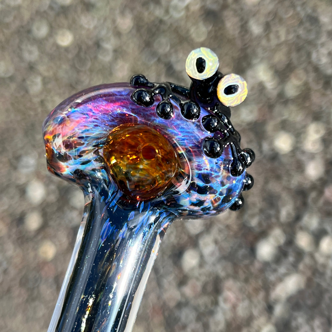 Purple Magic Frog Spoon Glass Pipe Beezy Glass   