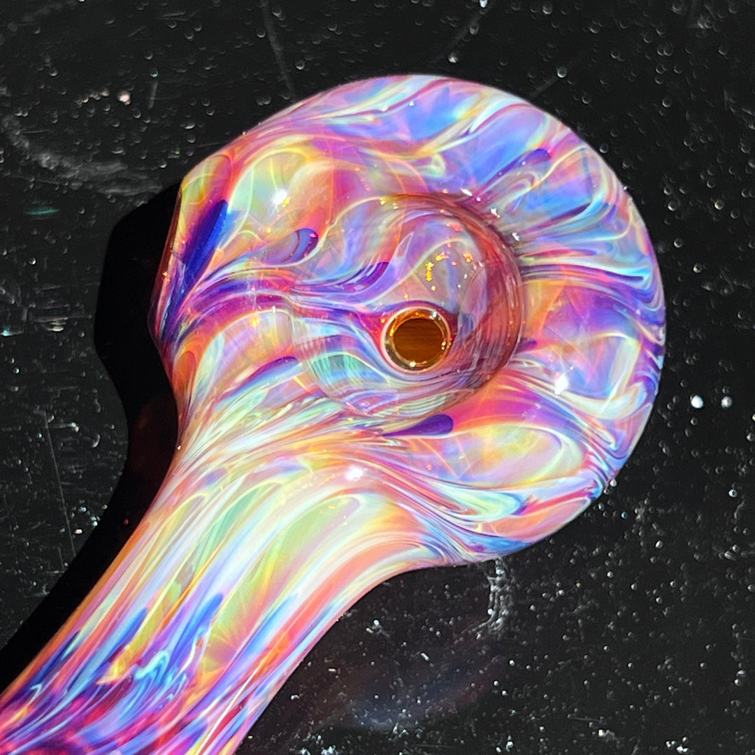 Multi-colored Purple Pipe Glass Pipe Jedi Glassworks   