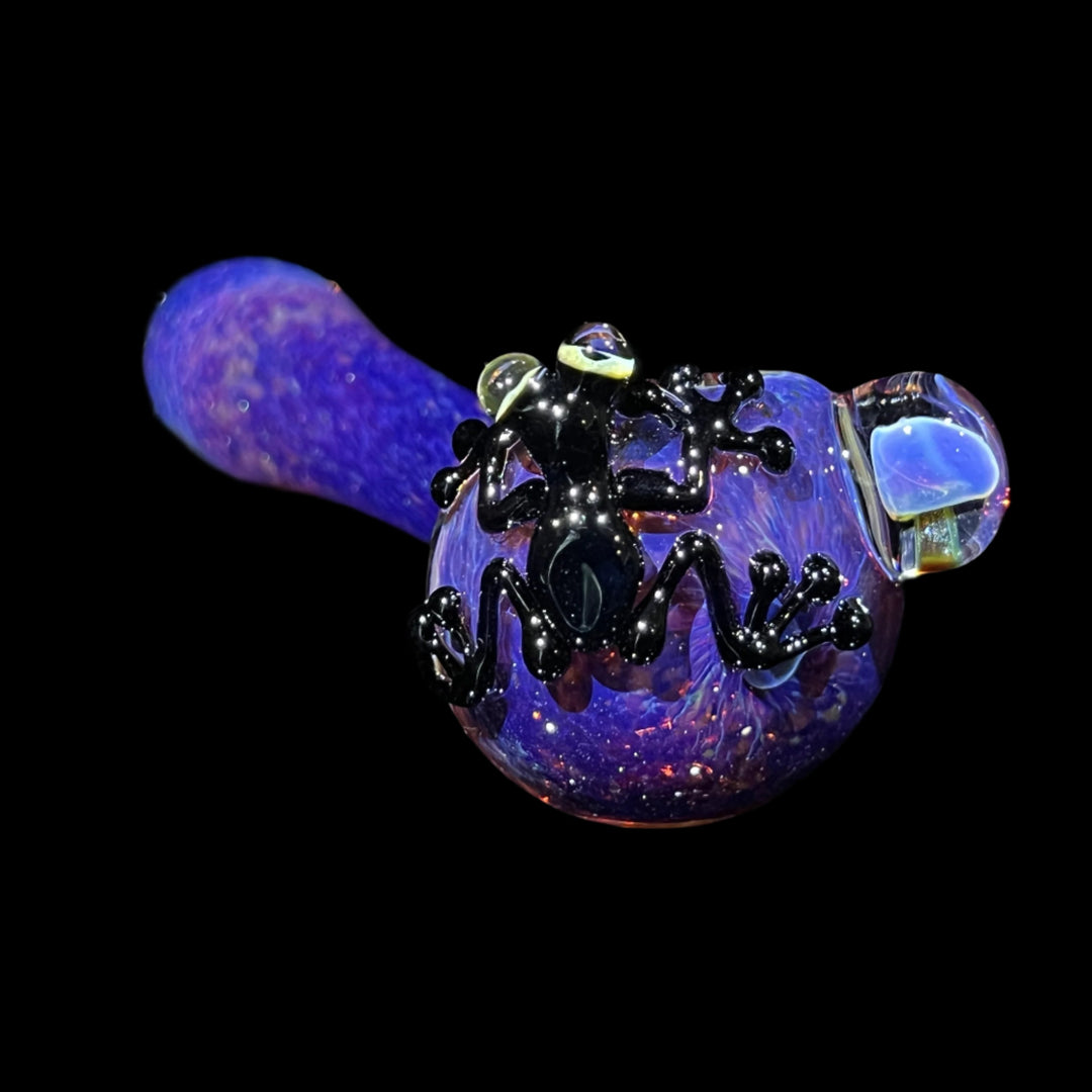 Fancy Magic Mushroom Frog Spoon Glass Pipe Beezy Glass   