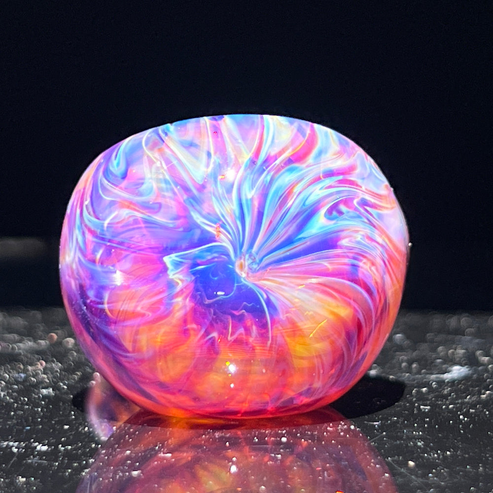 Multi-colored Purple Pipe Glass Pipe Jedi Glassworks   