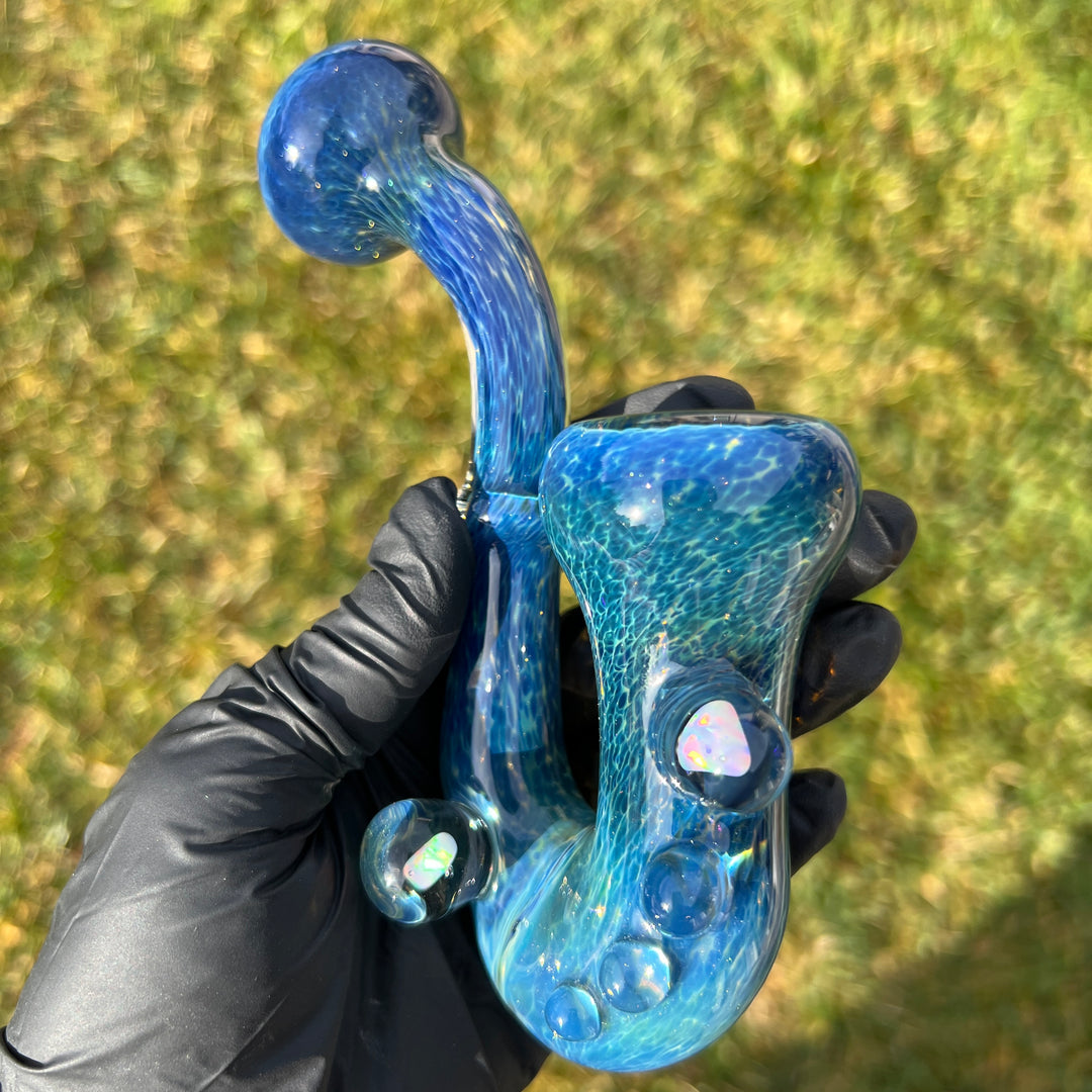 Blue Moon Opal Sherlock Glass Pipe Beezy Glass   