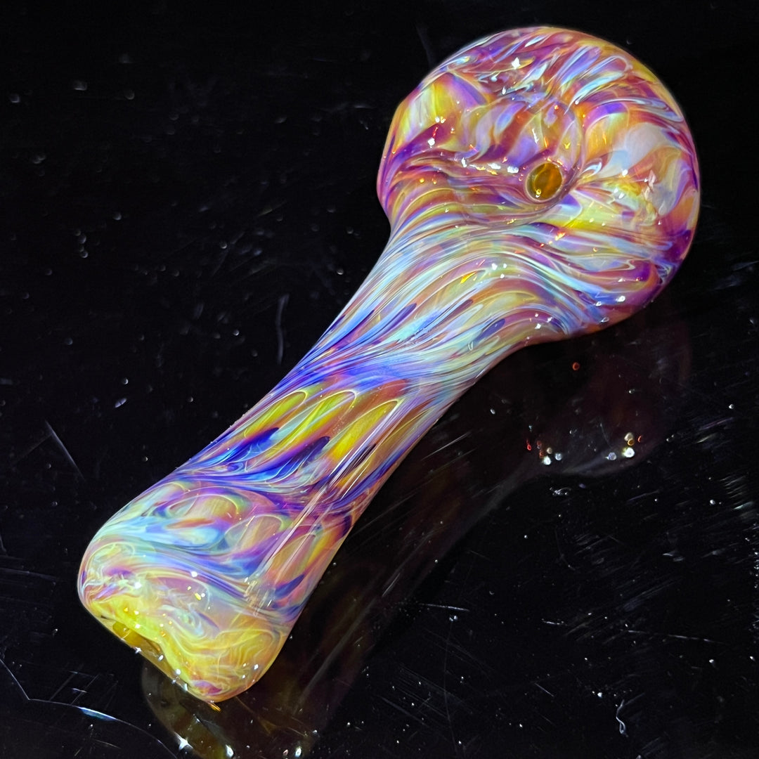 Multi-colored Purple Pipe Glass Pipe Jedi Glassworks   