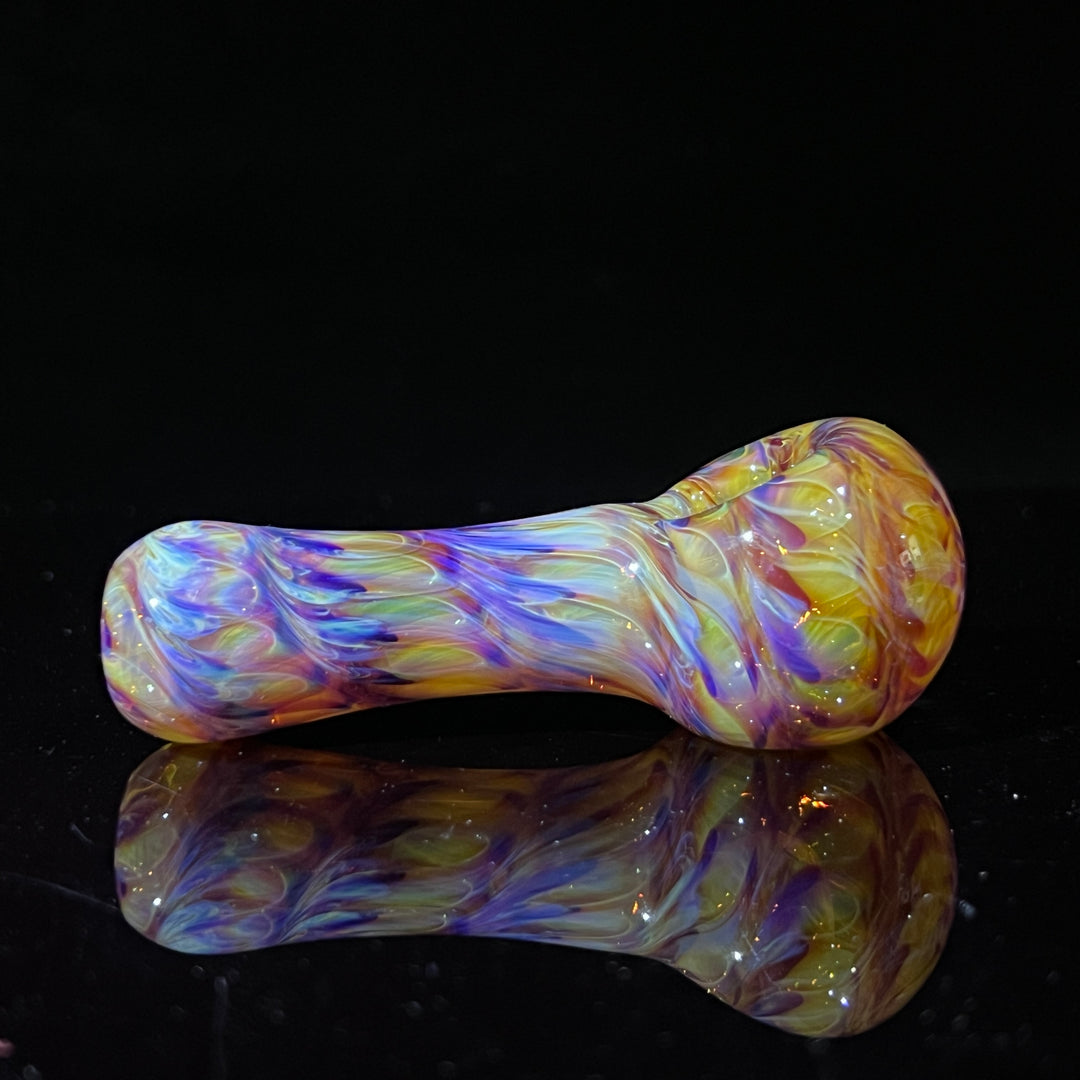 Multi-colored Purple Pipe Glass Pipe Jedi Glassworks   