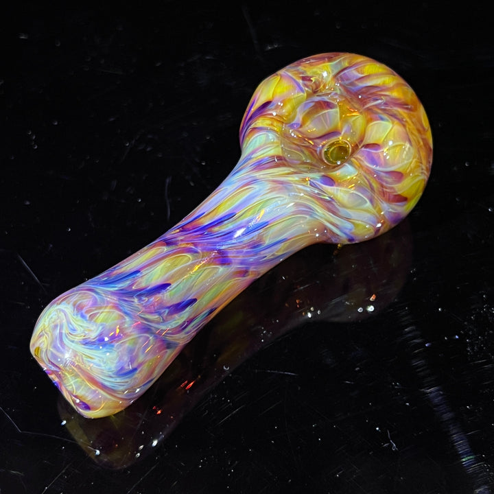 Multi-colored Purple Pipe Glass Pipe Jedi Glassworks   