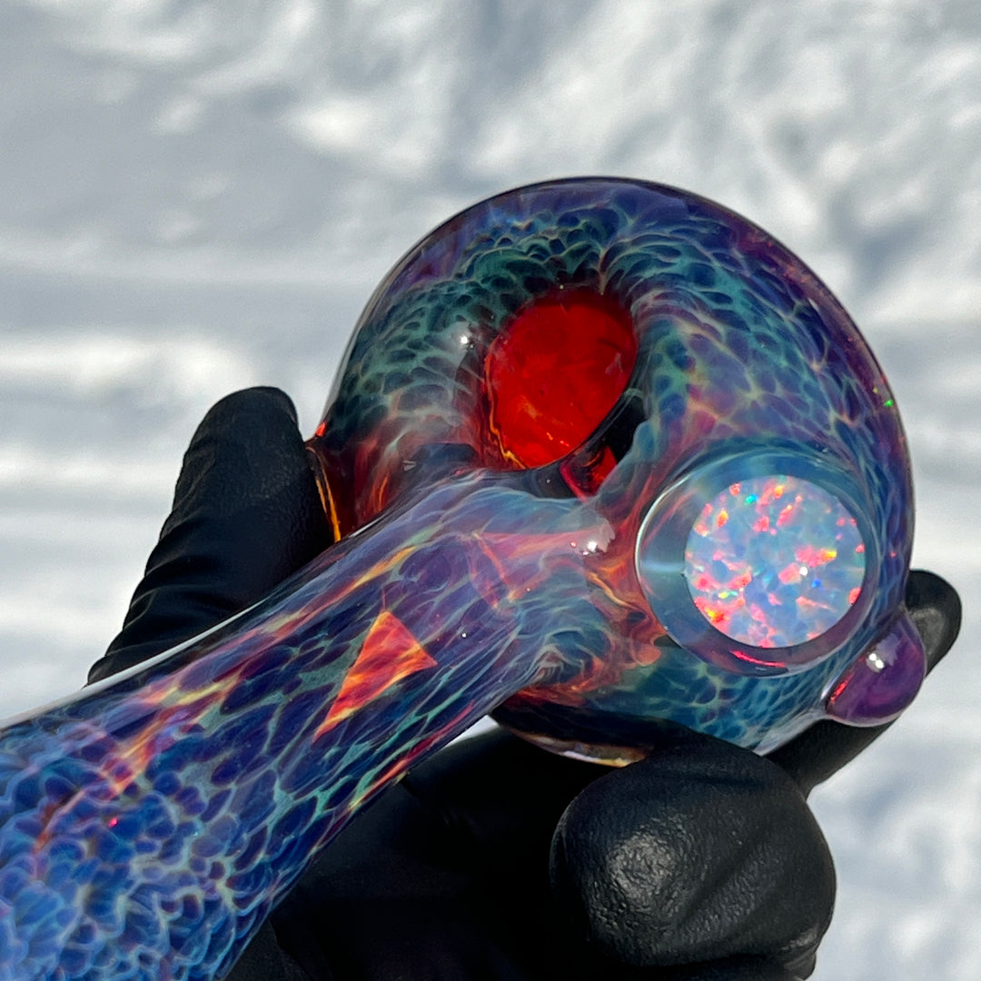 Purple Nebula Telemagenta Opal Pipe Glass Pipe Tako Glass   