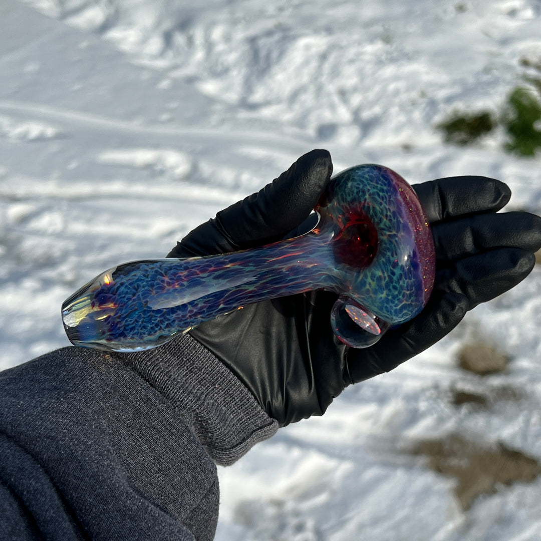 Purple Nebula Telemagenta Opal Pipe Glass Pipe Tako Glass   