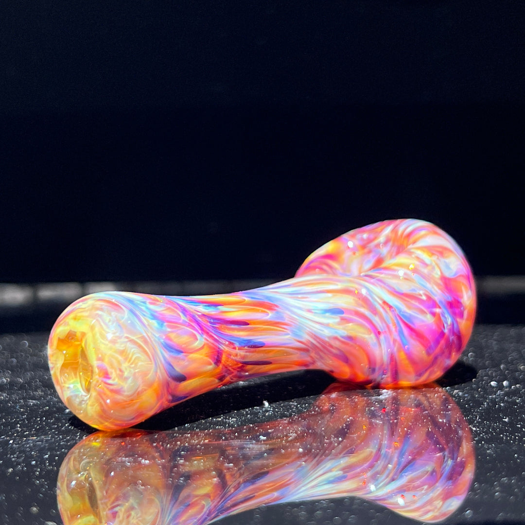 Multi-colored Purple Pipe Glass Pipe Jedi Glassworks   