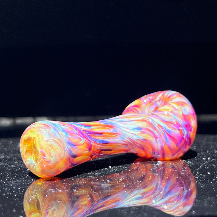 Multi-colored Purple Pipe Glass Pipe Jedi Glassworks   