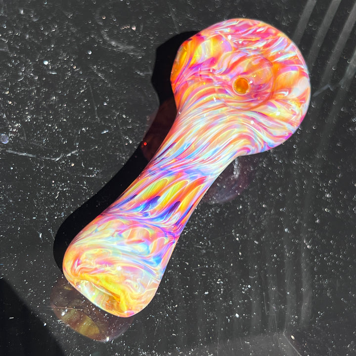 Multi-colored Purple Pipe Glass Pipe Jedi Glassworks   