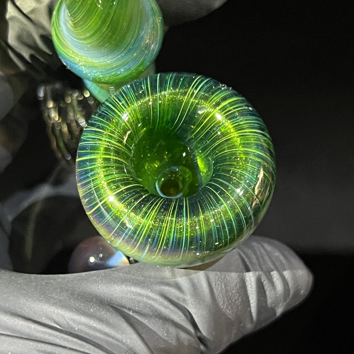 Forest Magic Mushroom Sherlock Glass Pipe Beezy Glass   