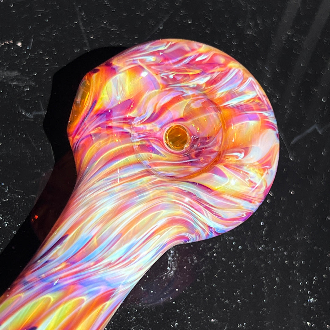 Multi-colored Purple Pipe Glass Pipe Jedi Glassworks   