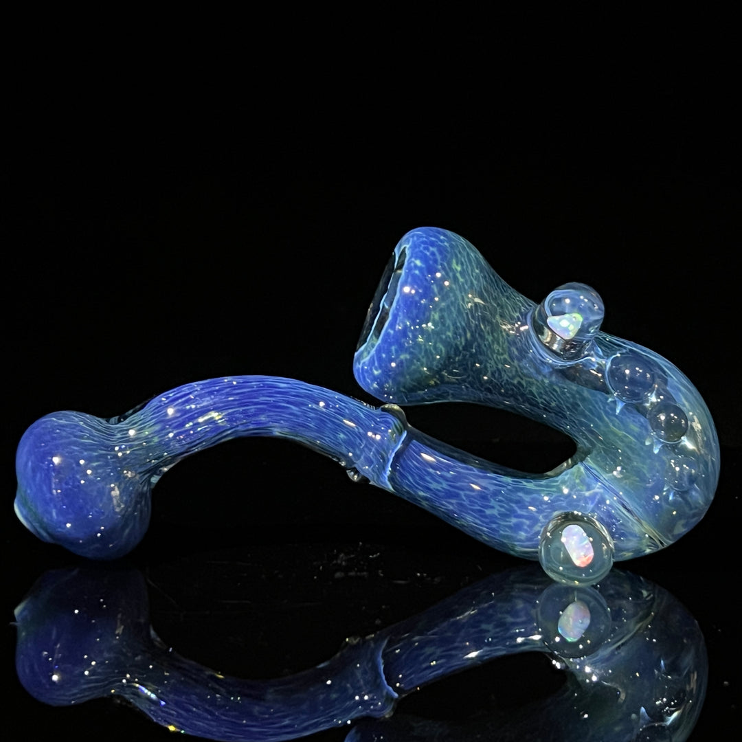 Blue Moon Opal Sherlock Glass Pipe Beezy Glass   