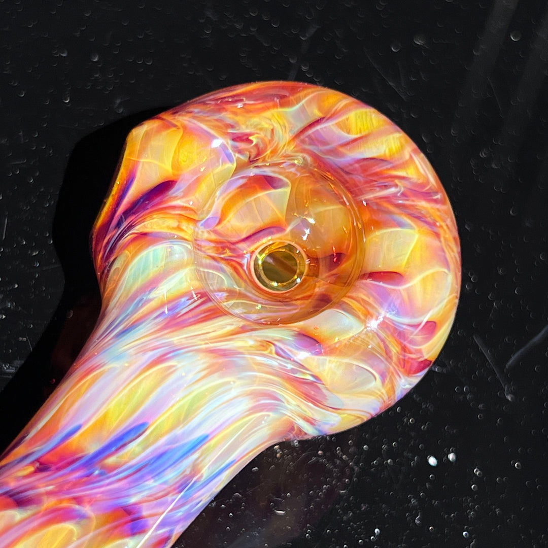 Multi-colored Purple Pipe Glass Pipe Jedi Glassworks   