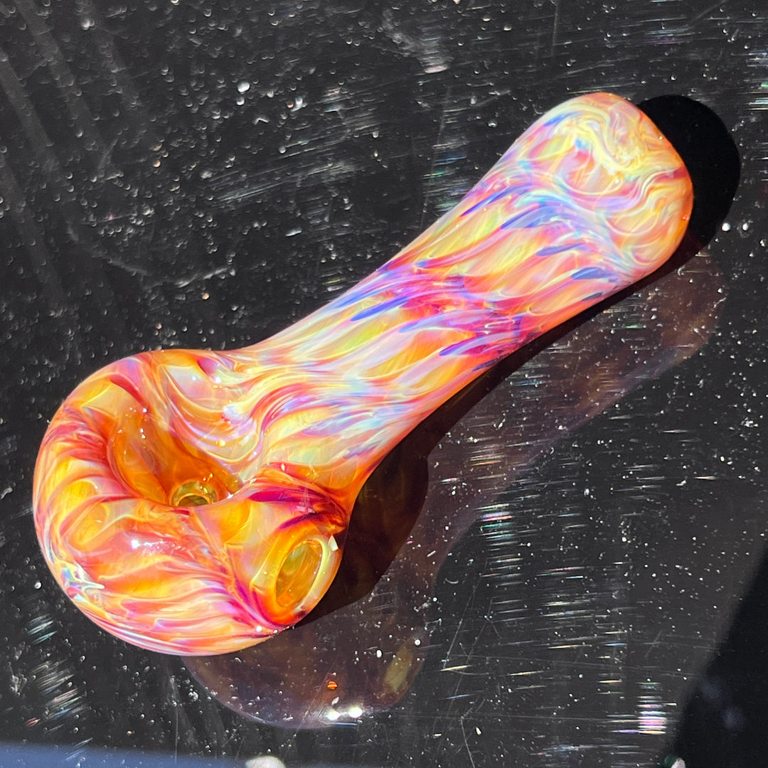 Multi-colored Purple Pipe Glass Pipe Jedi Glassworks   