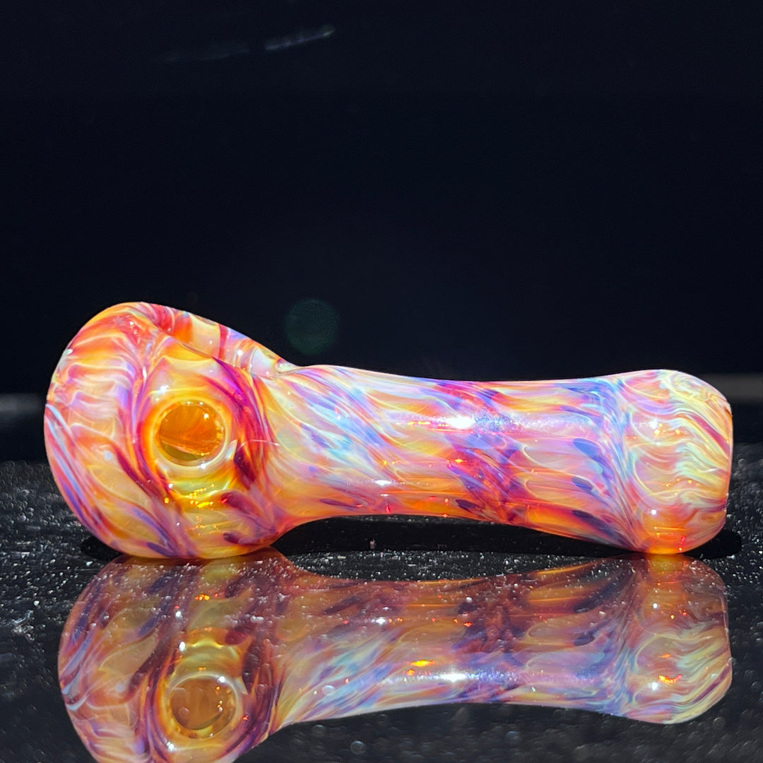 Multi-colored Purple Pipe Glass Pipe Jedi Glassworks   