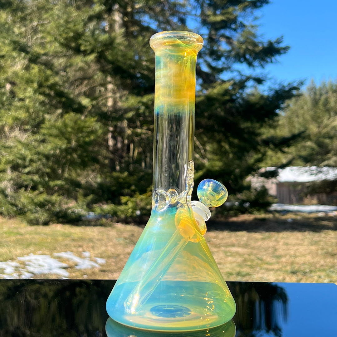 10.5" Fumed Beaker Bong Glass Pipe Mary Jane's Glass