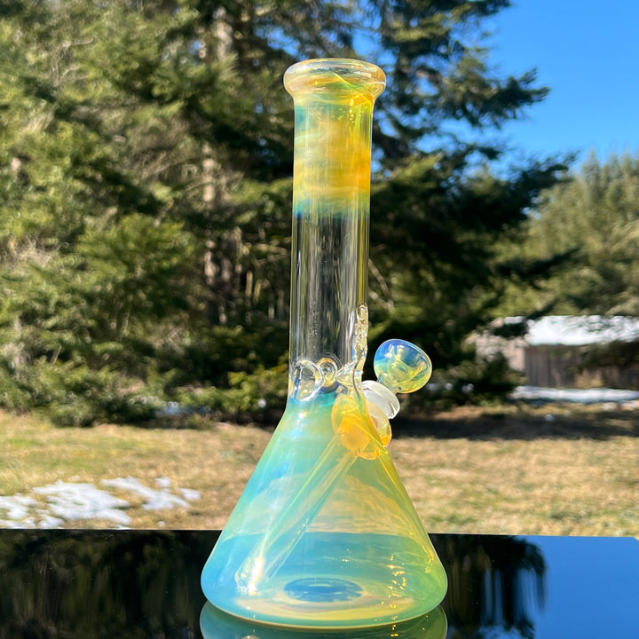 10.5" Fumed Beaker Bong Glass Pipe Mary Jane's Glass