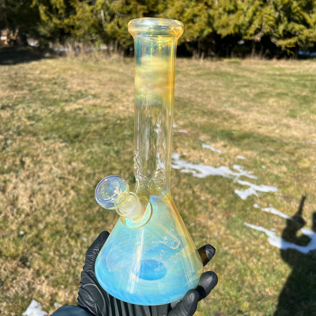 10.5" Fumed Beaker Bong Glass Pipe Mary Jane's Glass