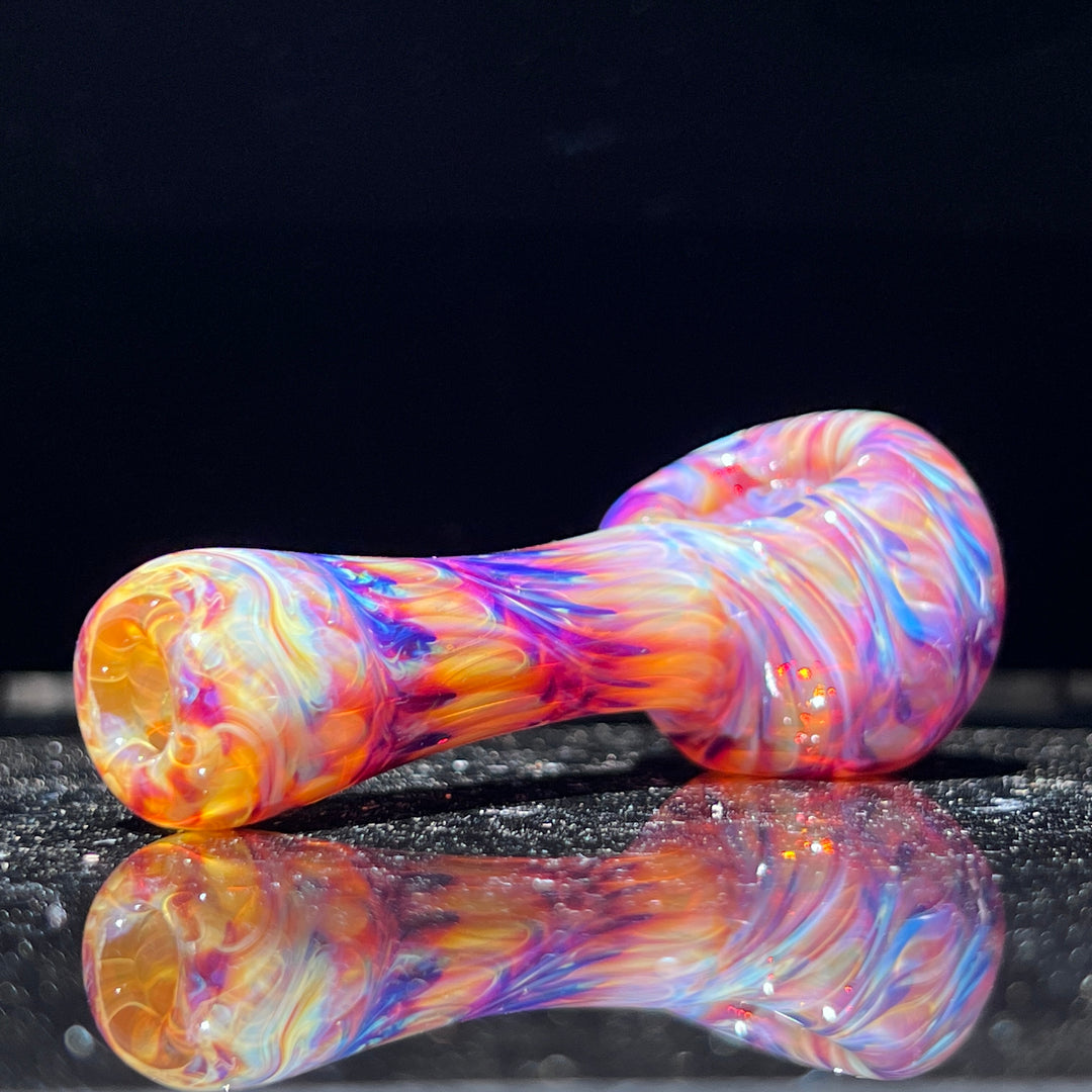 Multi-colored Purple Pipe Glass Pipe Jedi Glassworks   