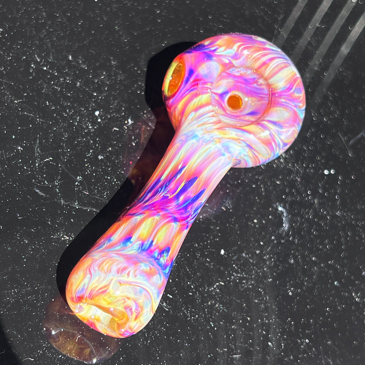 Multi-colored Purple Pipe Glass Pipe Jedi Glassworks   