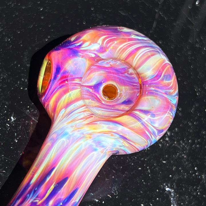 Multi-colored Purple Pipe Glass Pipe Jedi Glassworks   