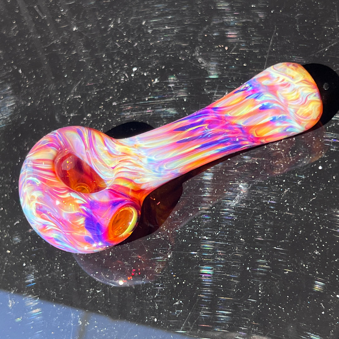 Multi-colored Purple Pipe Glass Pipe Jedi Glassworks   