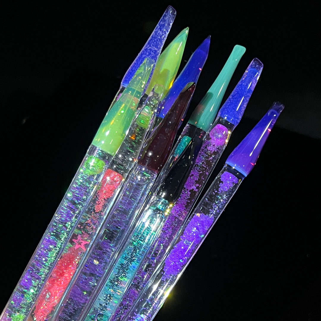 Chisel Tip Opal Glitter Dabbers Accessory Beezy Glass   