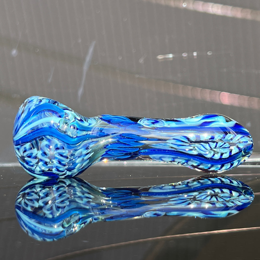 Color Inside Out Spoon Glass Pipe Tiny Mike   