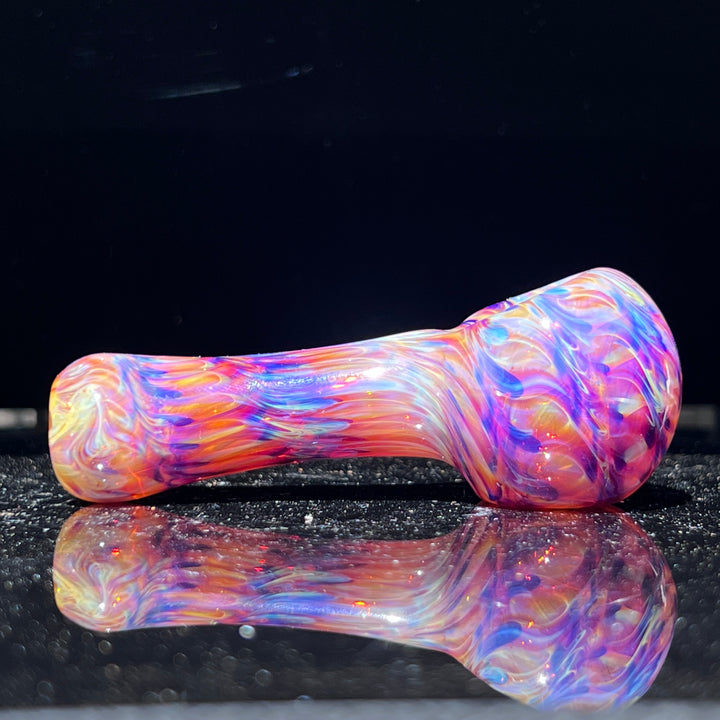 Multi-colored Purple Pipe Glass Pipe Jedi Glassworks   