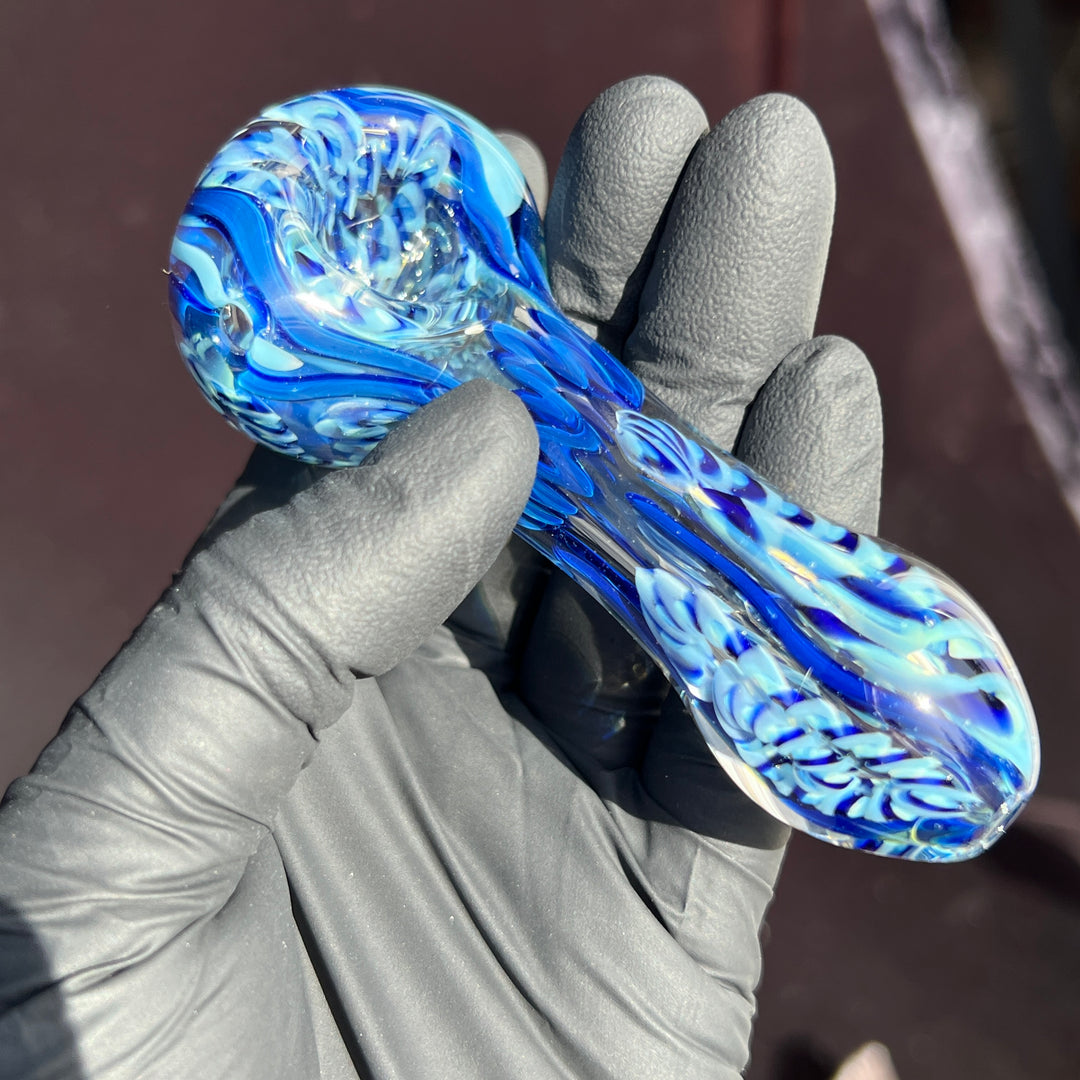 Color Inside Out Spoon Glass Pipe Tiny Mike   