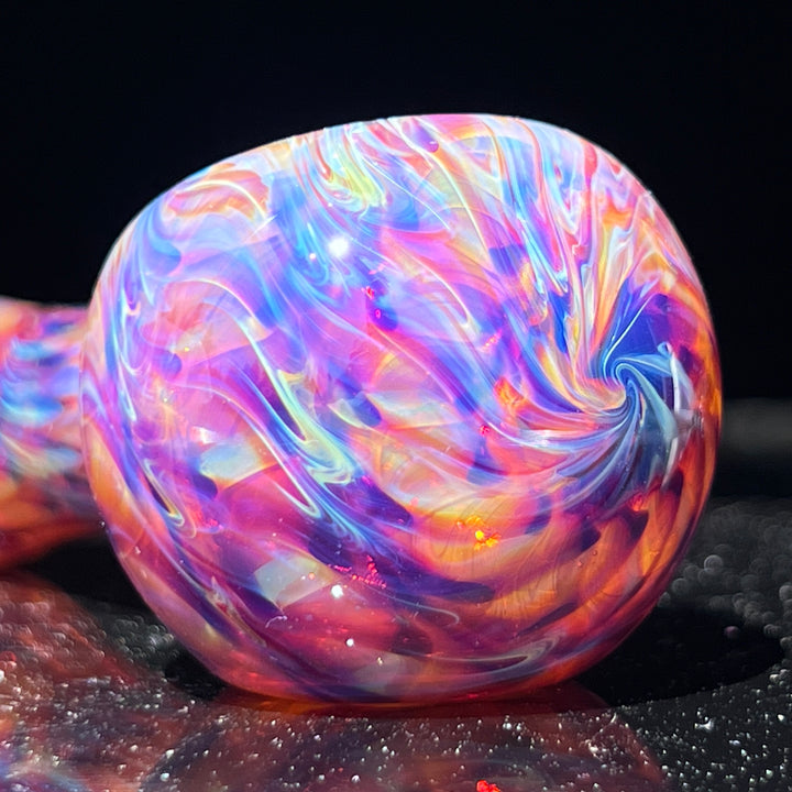 Multi-colored Purple Pipe Glass Pipe Jedi Glassworks   