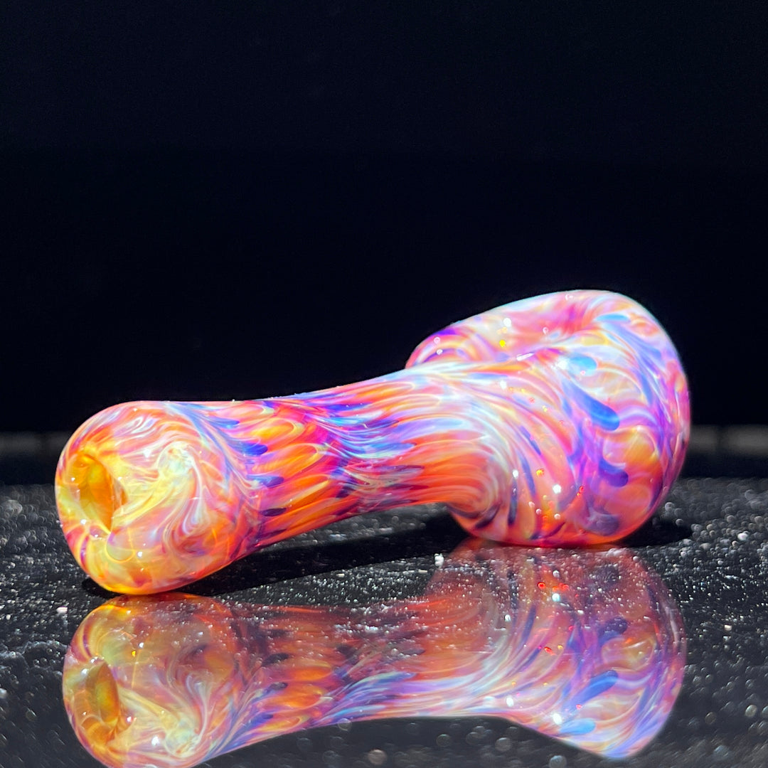 Multi-colored Purple Pipe Glass Pipe Jedi Glassworks   