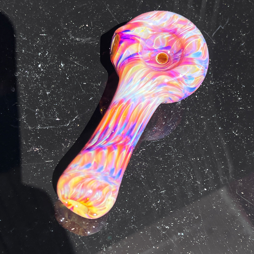 Multi-colored Purple Pipe Glass Pipe Jedi Glassworks   