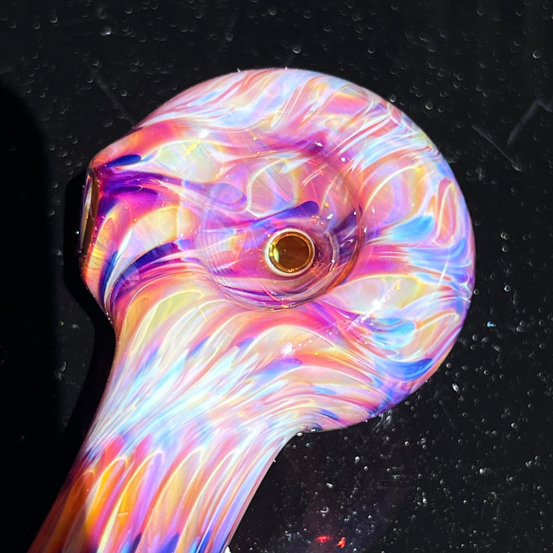 Multi-colored Purple Pipe Glass Pipe Jedi Glassworks   