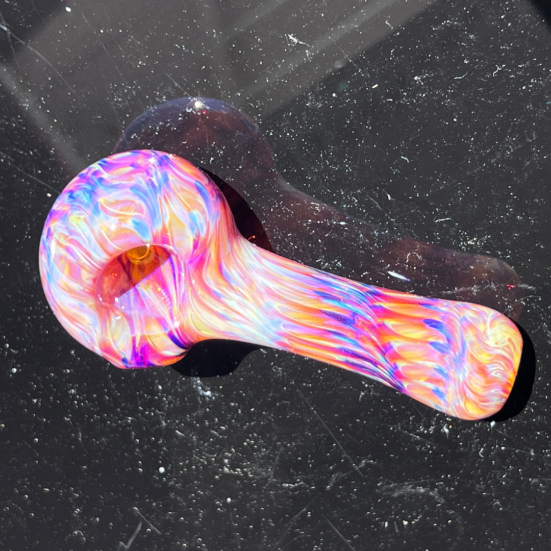 Multi-colored Purple Pipe Glass Pipe Jedi Glassworks   