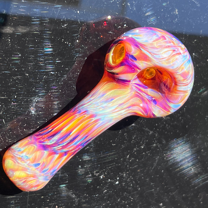 Multi-colored Purple Pipe Glass Pipe Jedi Glassworks   