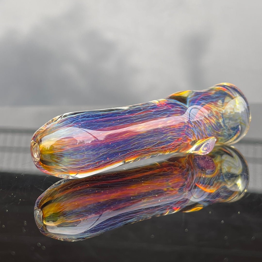 Thick Purple Chillum Glass Pipe Chuck Glass   