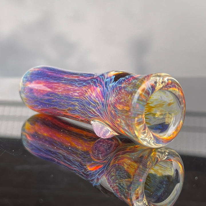 Thick Purple Chillum Glass Pipe Chuck Glass   