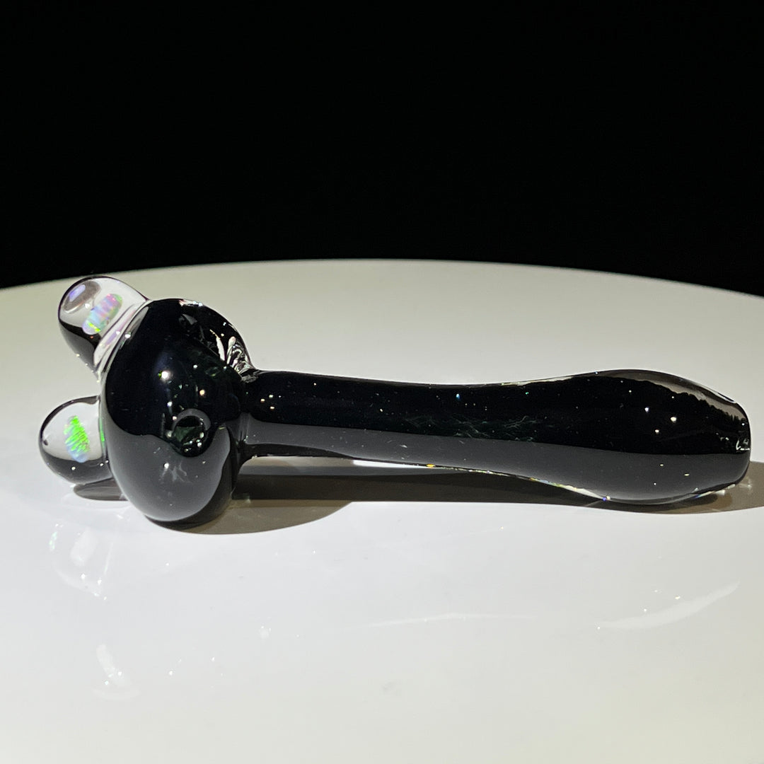 Black Triple Opal Pipe Glass Pipe Beezy Glass   