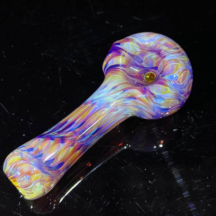 Multi-colored Purple Pipe Glass Pipe Jedi Glassworks   