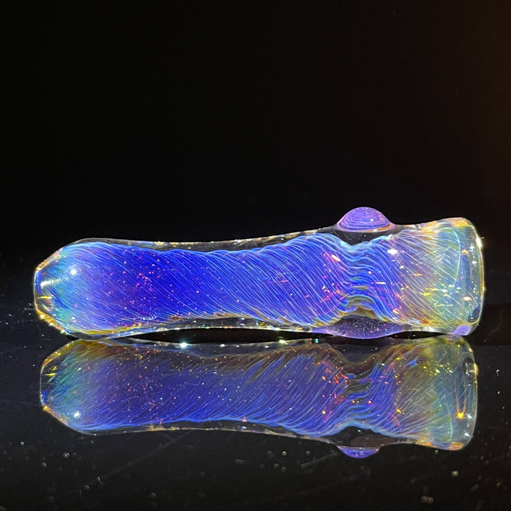 Thick Purple Chillum Glass Pipe Chuck Glass   