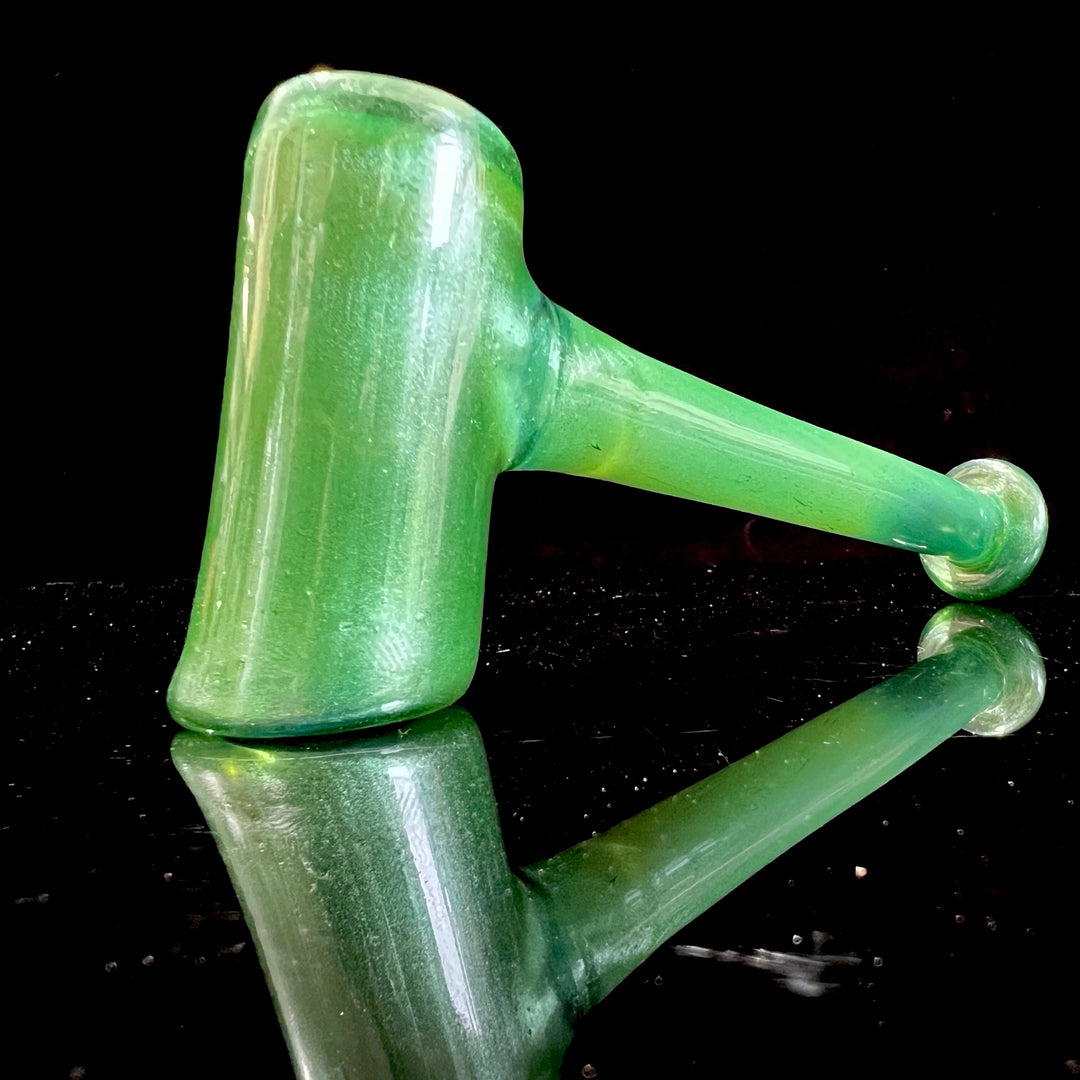 Green Stardust Ghost Hash Hammer Glass Pipe KOP Glass   