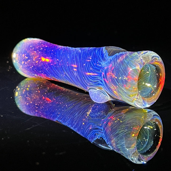 Thick Purple Chillum Glass Pipe Chuck Glass   