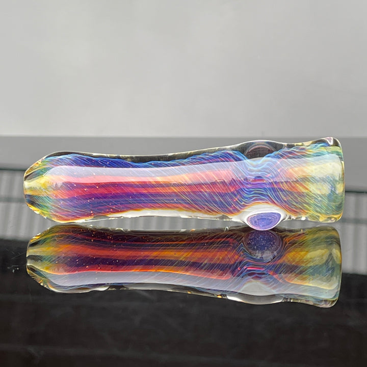 Thick Purple Chillum Glass Pipe Chuck Glass   