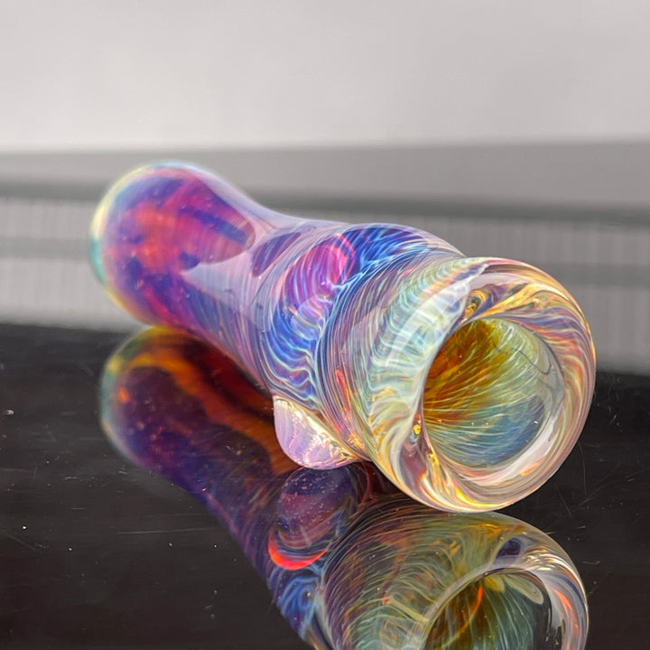 Thick Purple Chillum Glass Pipe Chuck Glass   