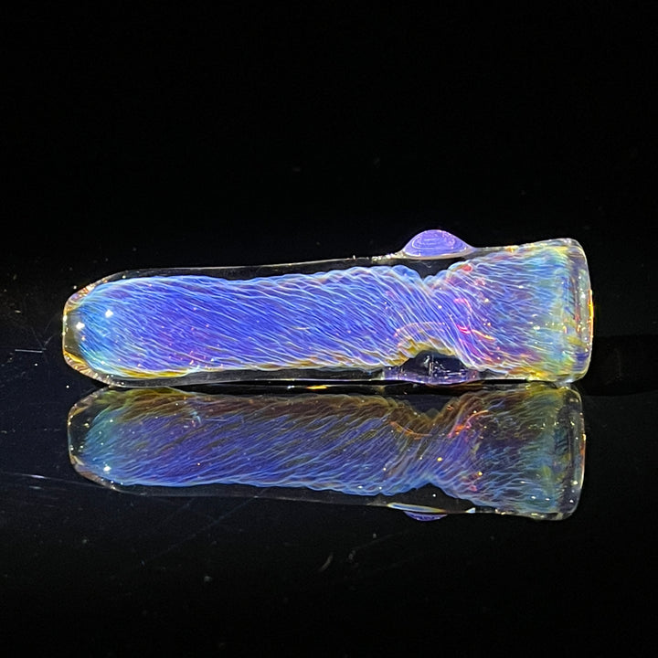 Thick Purple Chillum Glass Pipe Chuck Glass   