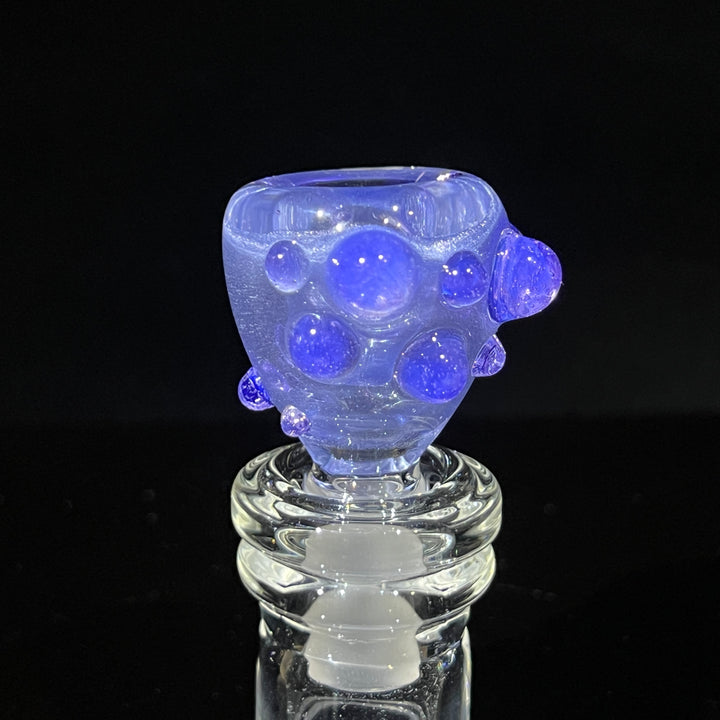 14mm Shimmery Ice Blue Marble PullSlide Accessory Beezy Glass